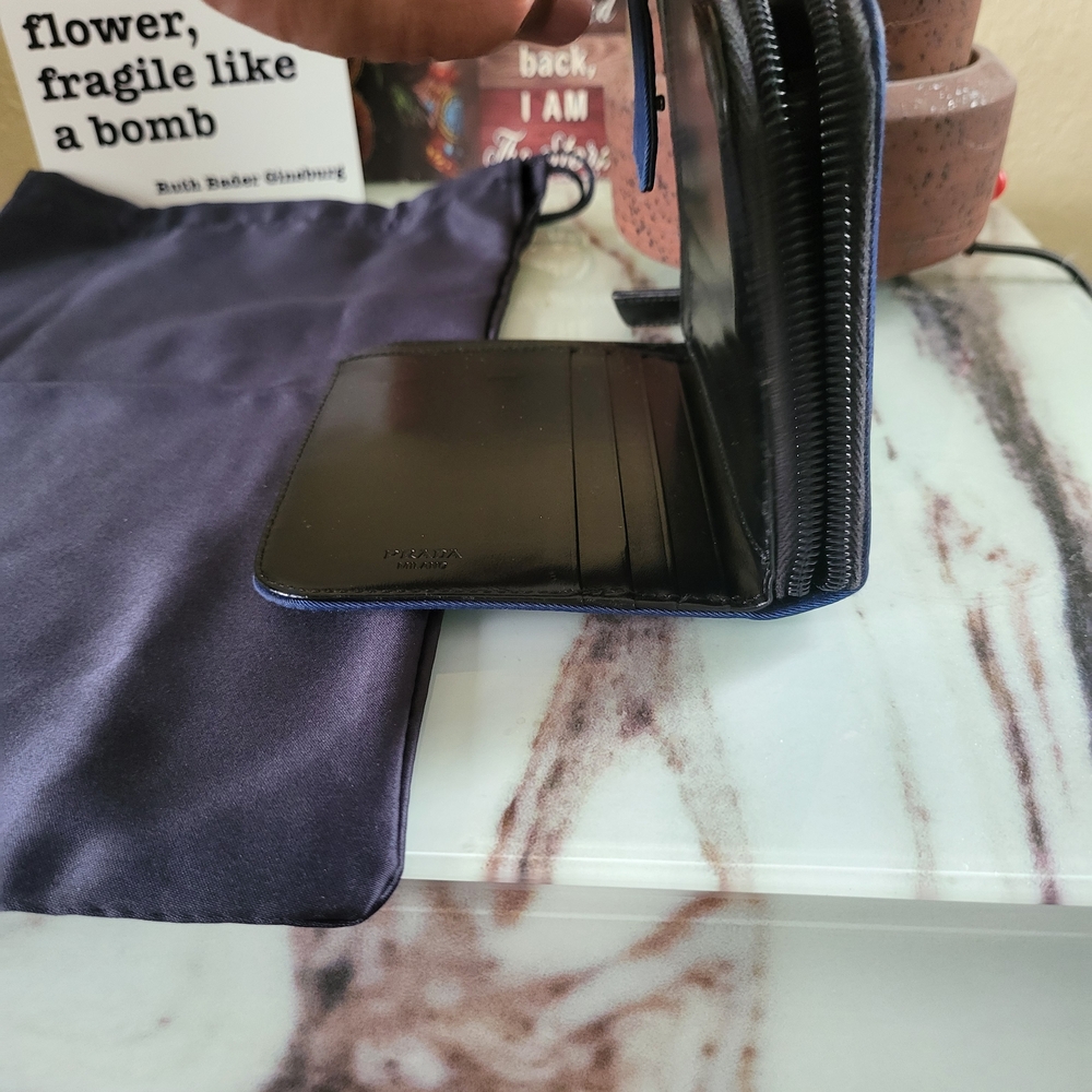 Prada Blue Nylon Wallet Euc. - Picture 8 of 8
